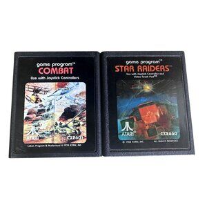 Vintage Atari 2600 Games 2 Games Combat & Star Raiders